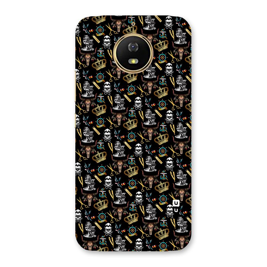 Cool Barber Pattern Back Case for Moto G5s