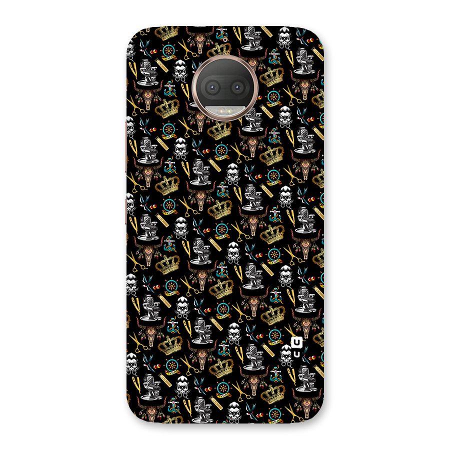 Cool Barber Pattern Back Case for Moto G5s Plus