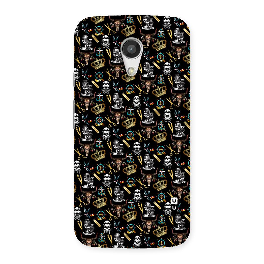 Cool Barber Pattern Back Case for Moto G 2nd Gen