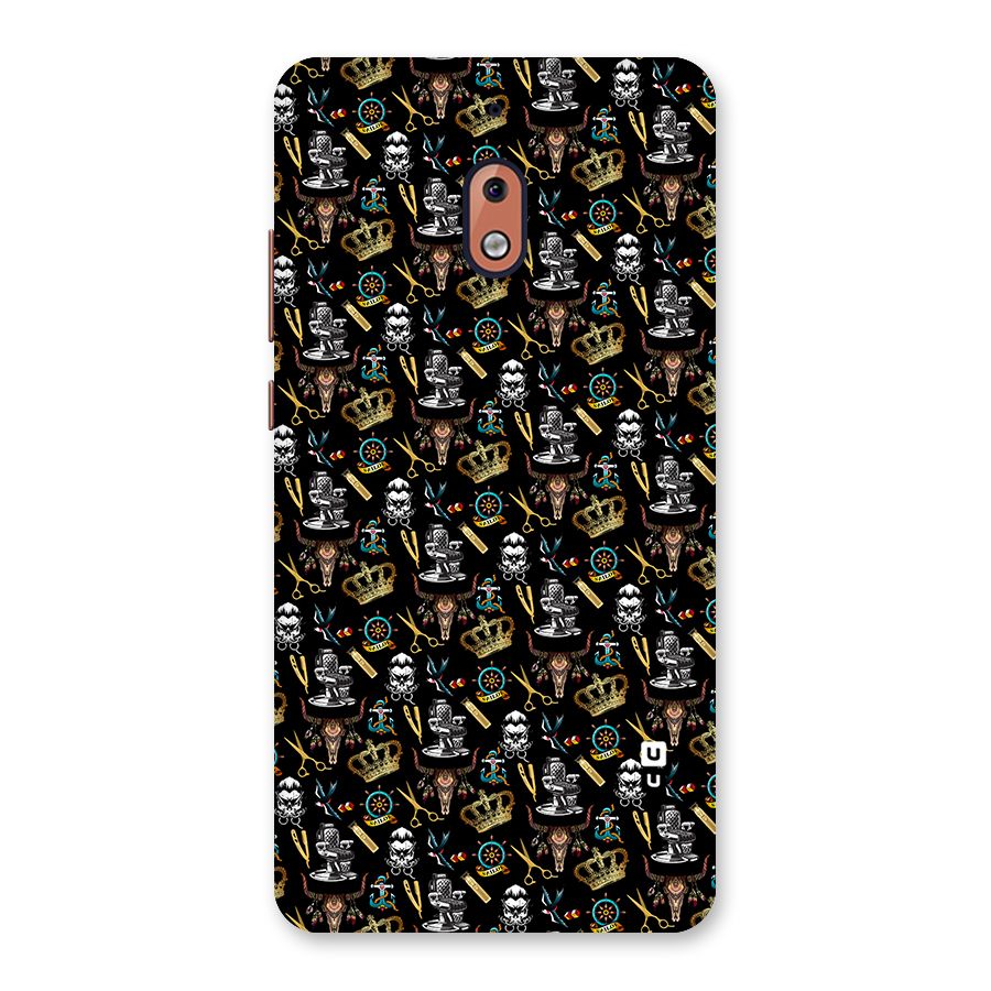 Cool Barber Pattern Back Case for Nokia 2.1