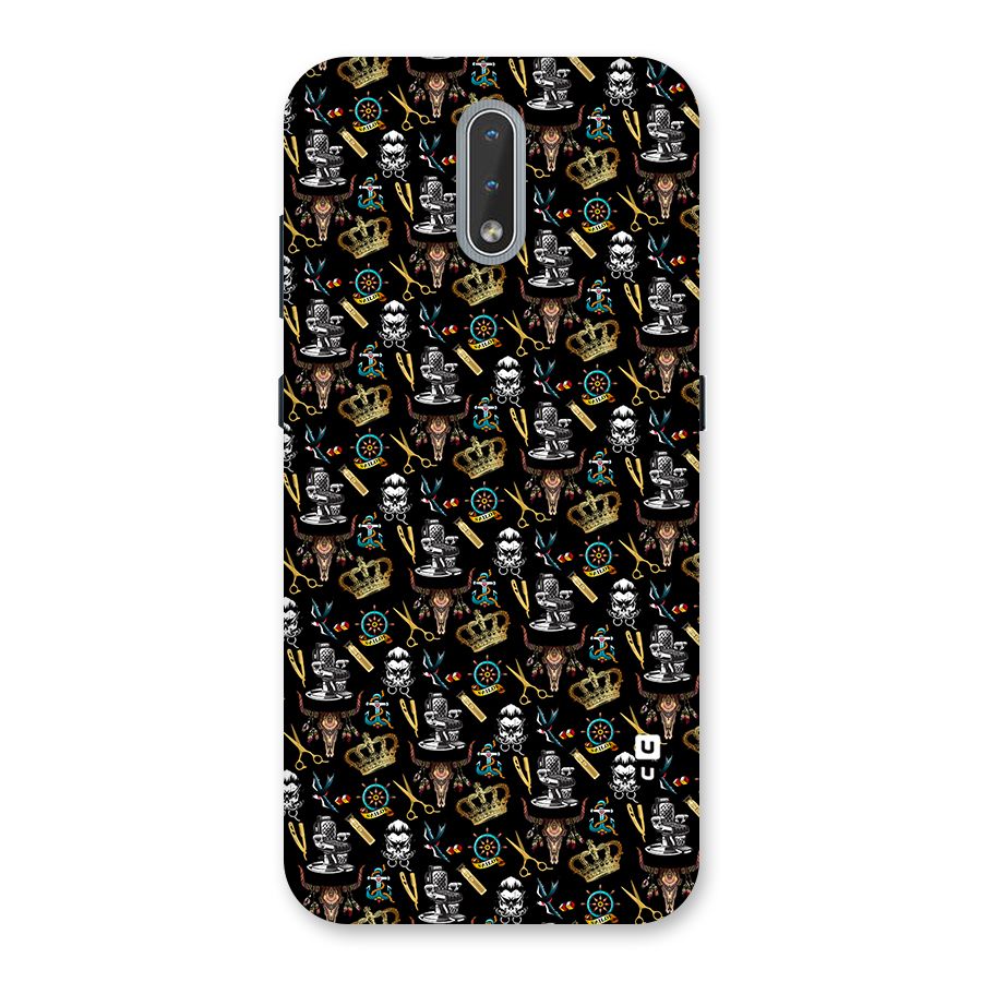 Cool Barber Pattern Back Case for Nokia 2.3