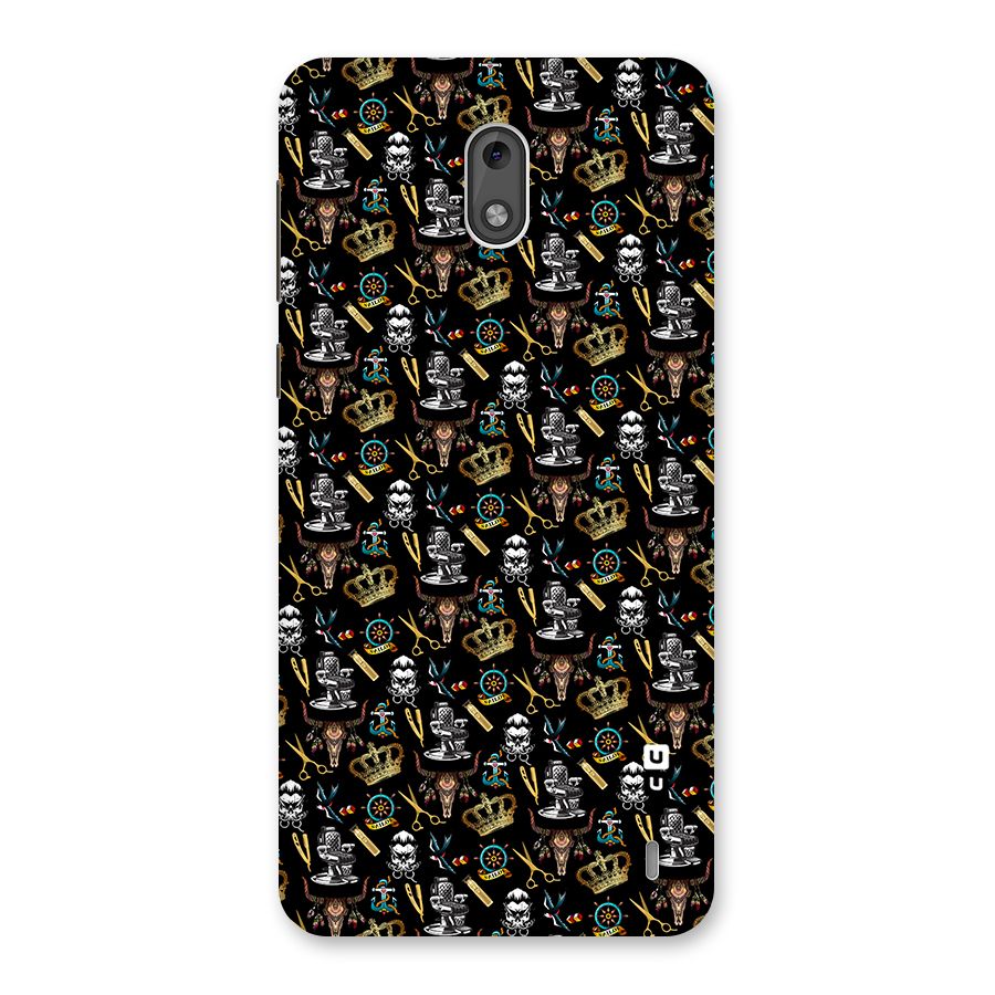 Cool Barber Pattern Back Case for Nokia 2
