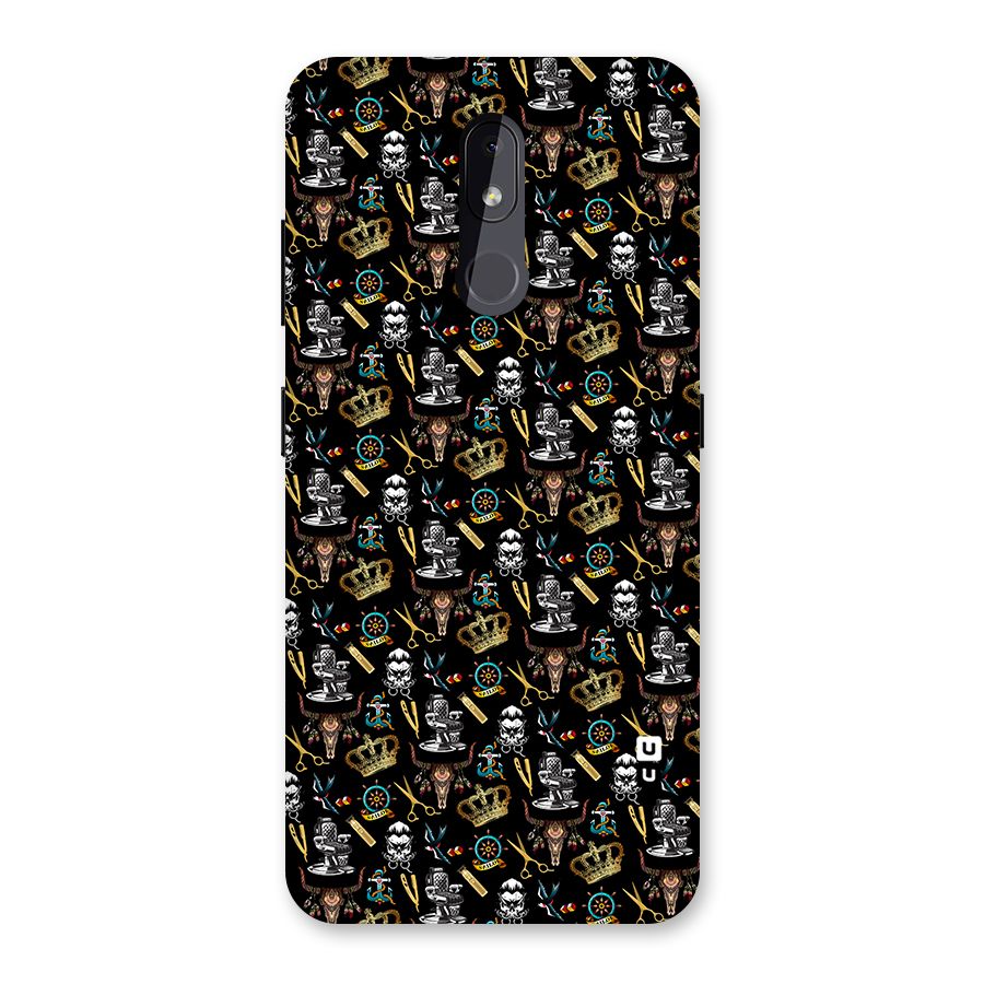Cool Barber Pattern Back Case for Nokia 3.2