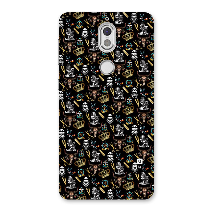 Cool Barber Pattern Back Case for Nokia 7