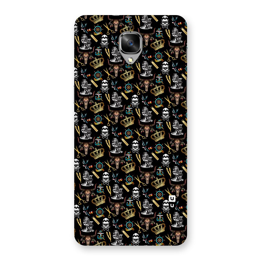 Cool Barber Pattern Back Case for OnePlus 3
