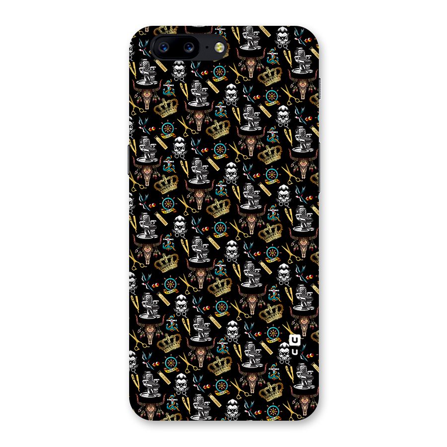 Cool Barber Pattern Back Case for OnePlus 5