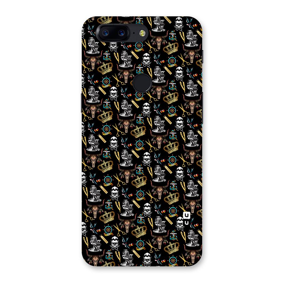 Cool Barber Pattern Back Case for OnePlus 5T
