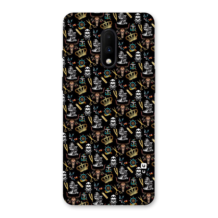 Cool Barber Pattern Back Case for OnePlus 7