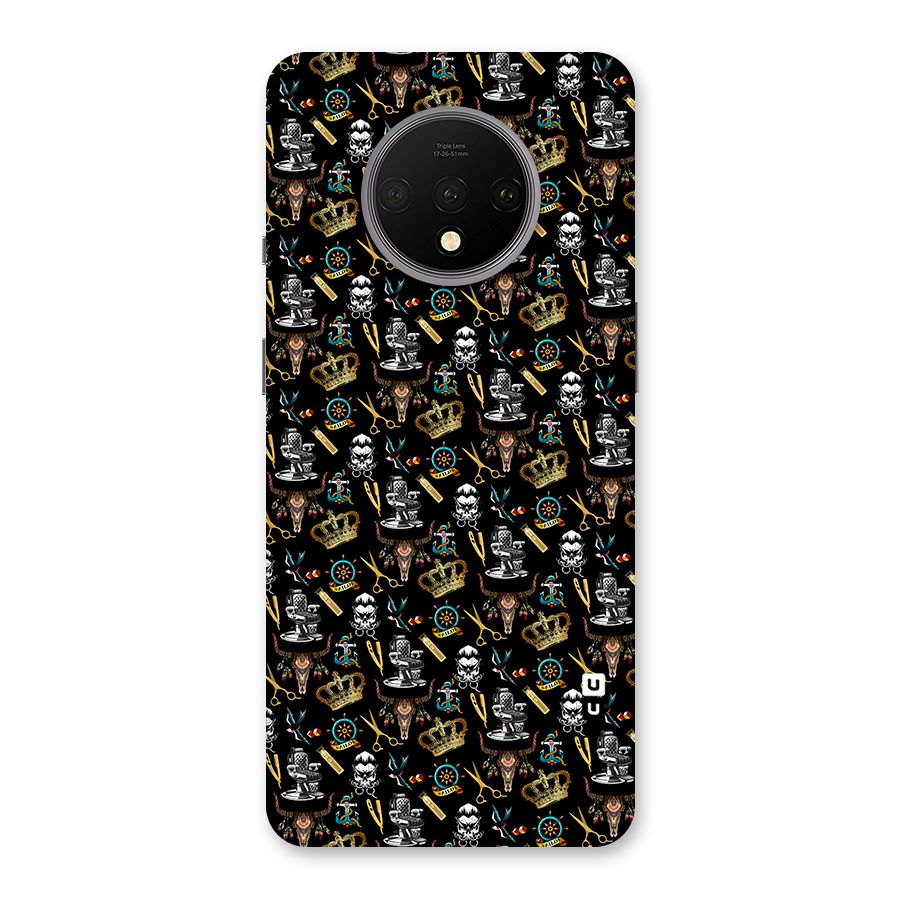Cool Barber Pattern Back Case for OnePlus 7T