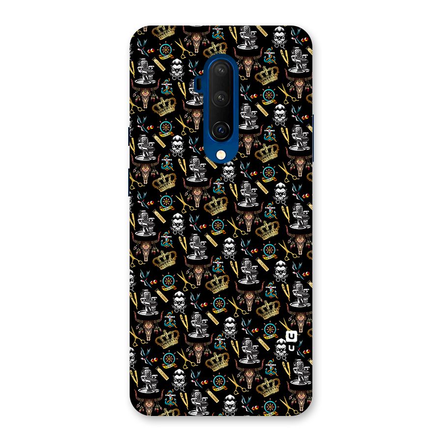 Cool Barber Pattern Back Case for OnePlus 7T Pro