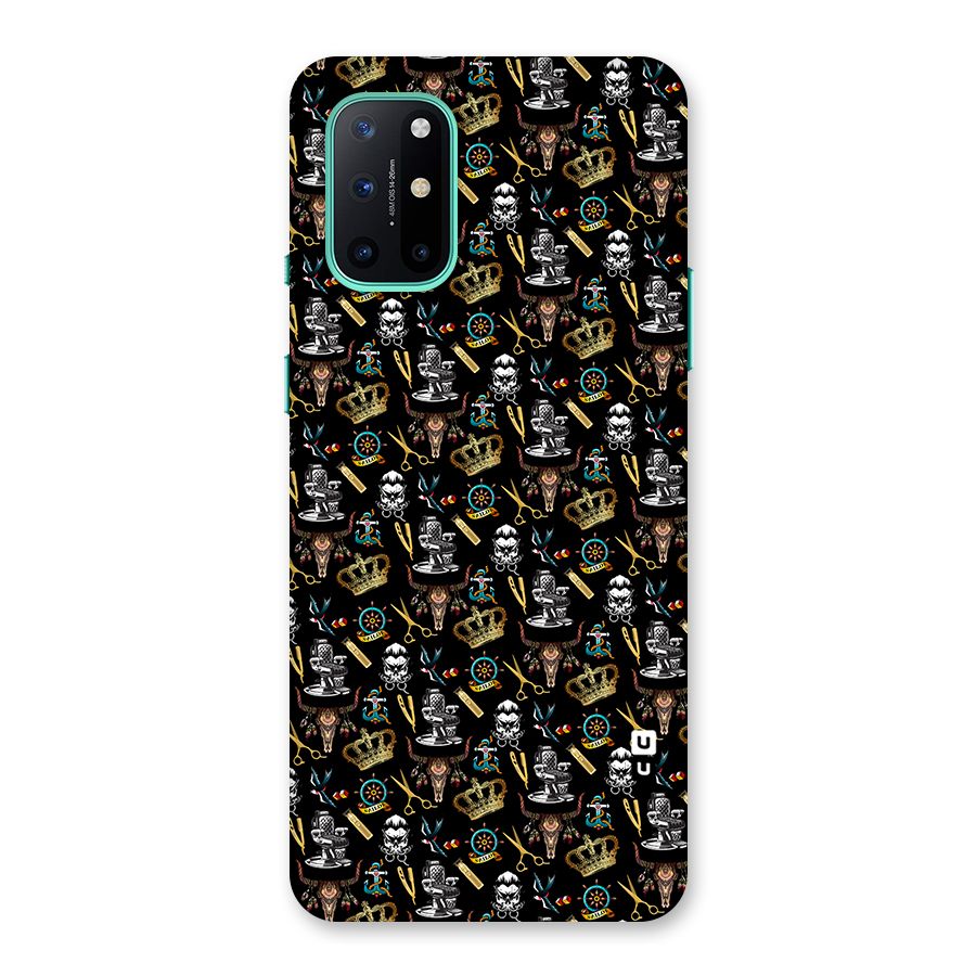 Cool Barber Pattern Back Case for OnePlus 8T