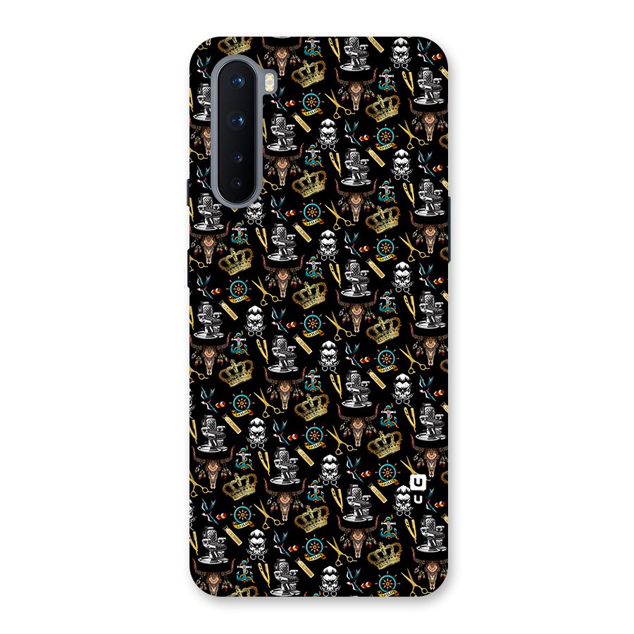 Cool Barber Pattern Back Case for OnePlus Nord