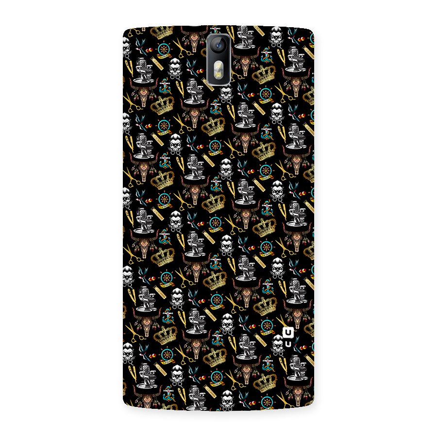 Cool Barber Pattern Back Case for One Plus One