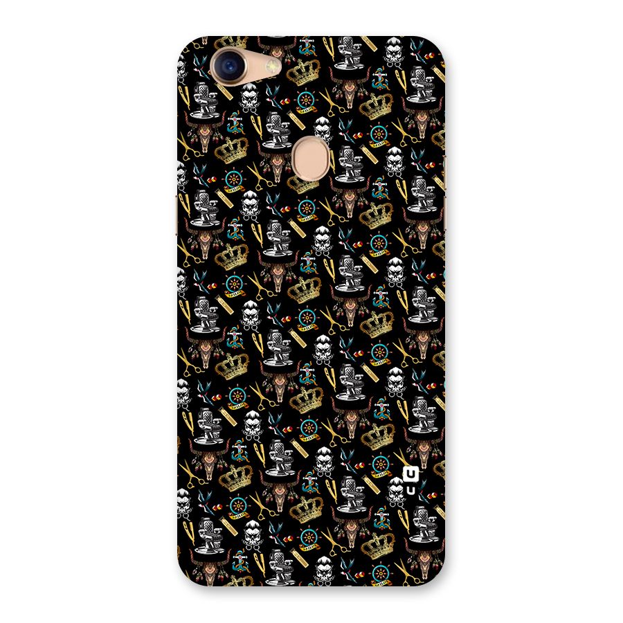Cool Barber Pattern Back Case for Oppo F5 Youth
