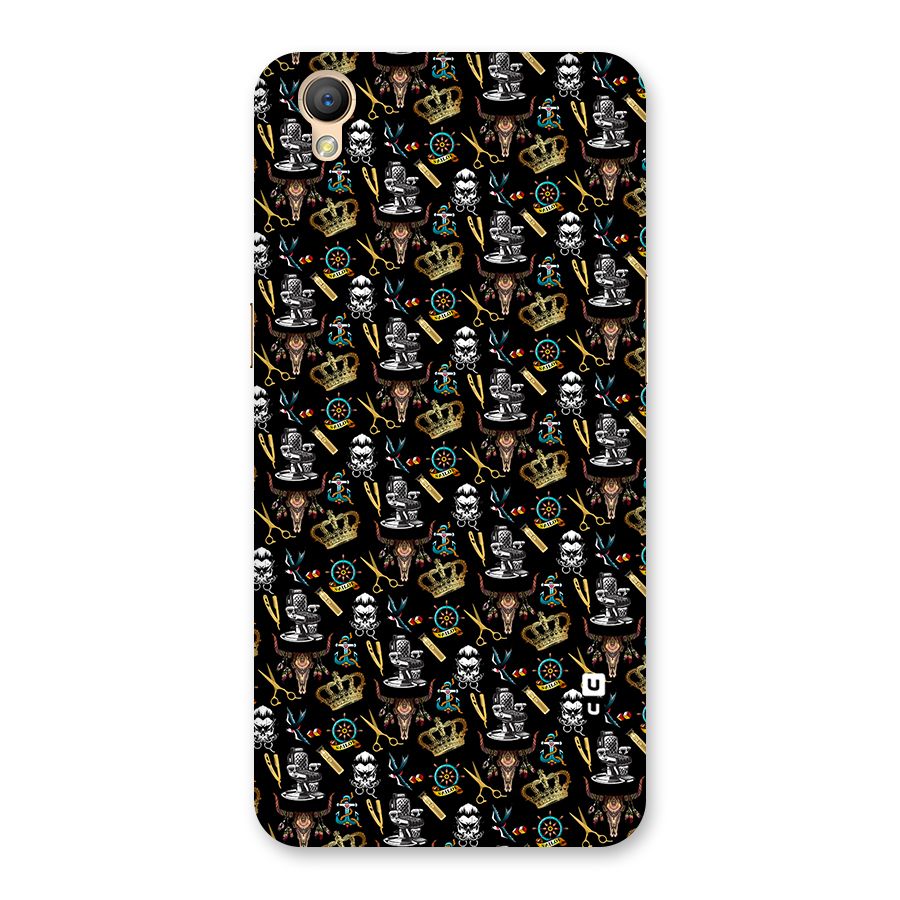 Cool Barber Pattern Back Case for Oppo A37