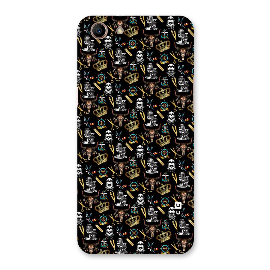 Cool Barber Pattern Back Case for Oppo A83 (2018)