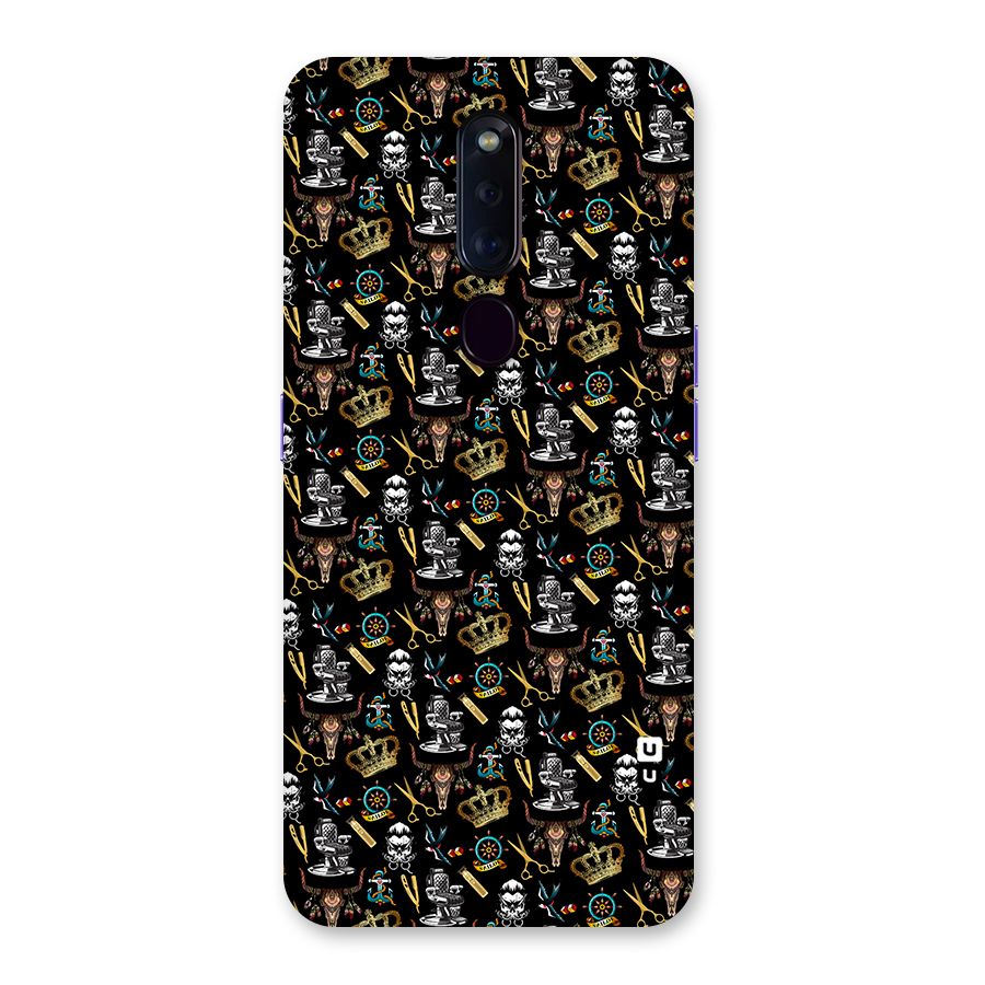 Cool Barber Pattern Back Case for Oppo F11 Pro
