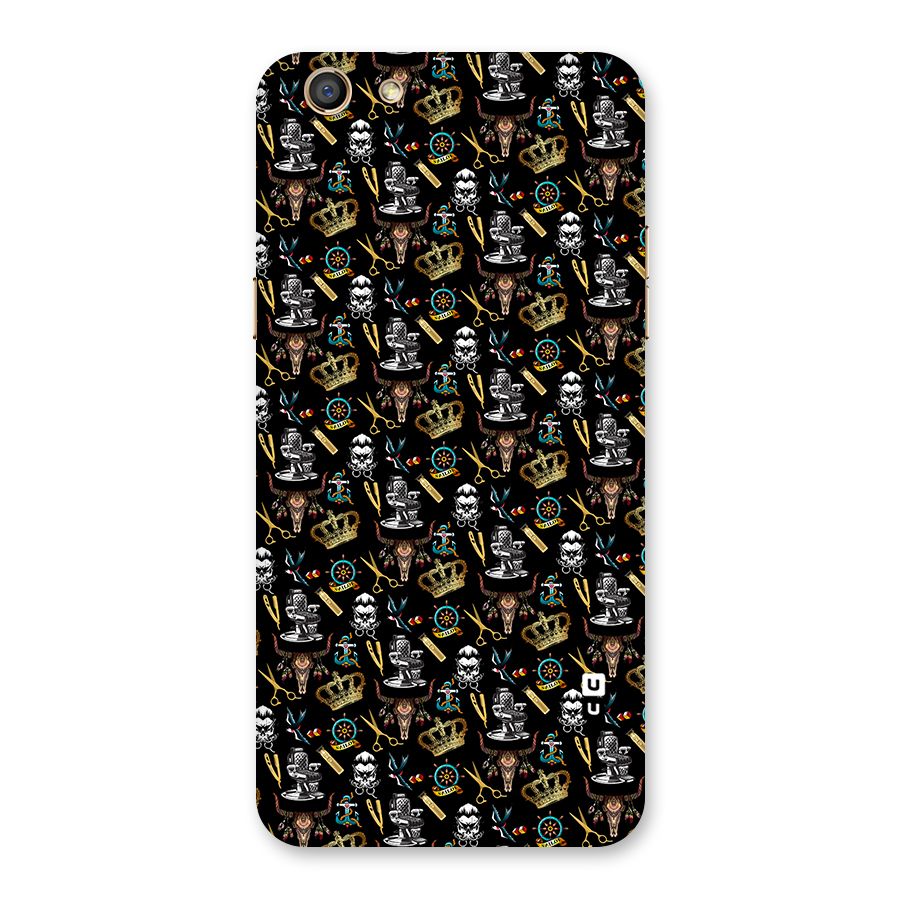 Cool Barber Pattern Back Case for Oppo F3