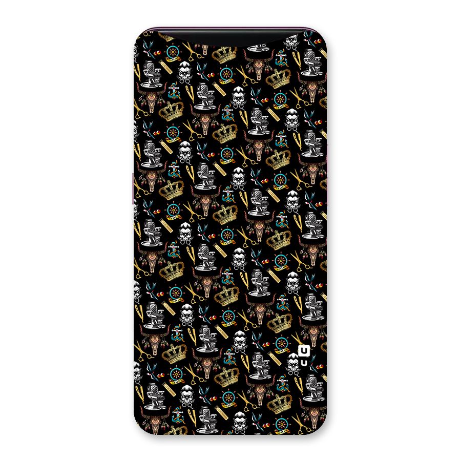 Cool Barber Pattern Back Case for Oppo Find X