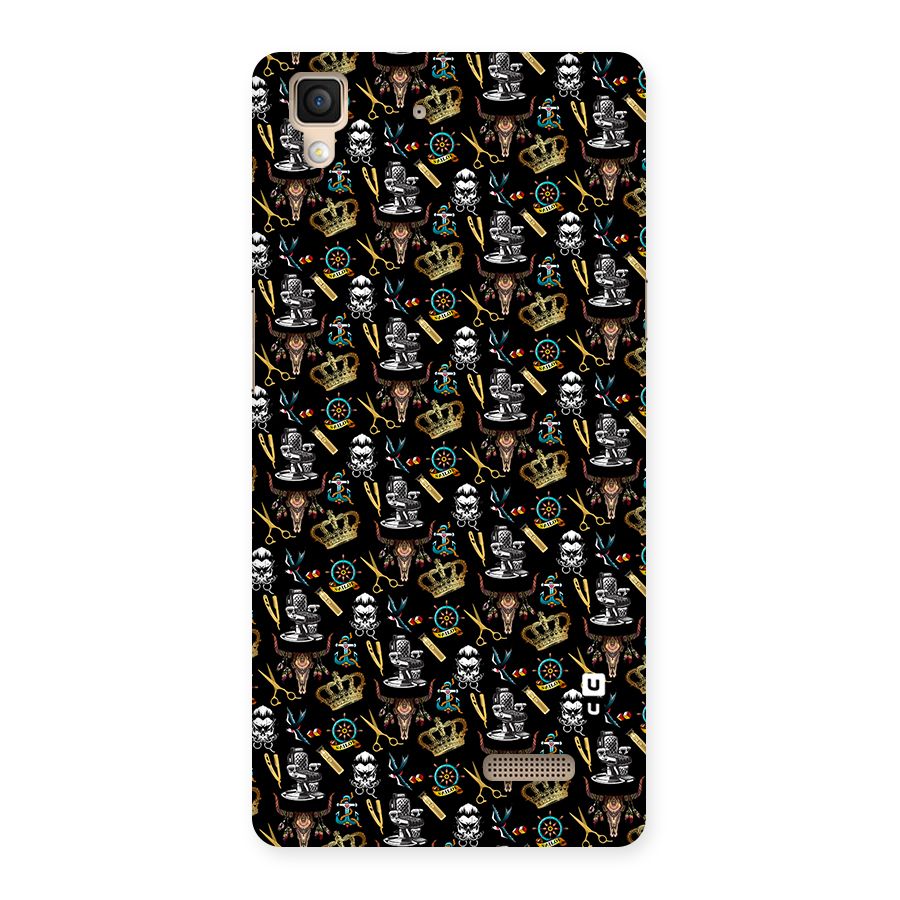 Cool Barber Pattern Back Case for Oppo R7