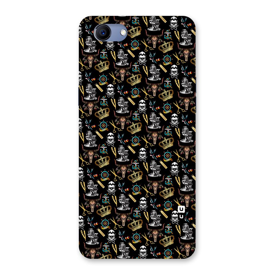 Cool Barber Pattern Back Case for Oppo Realme 1