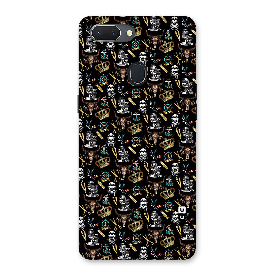 Cool Barber Pattern Back Case for Oppo Realme 2