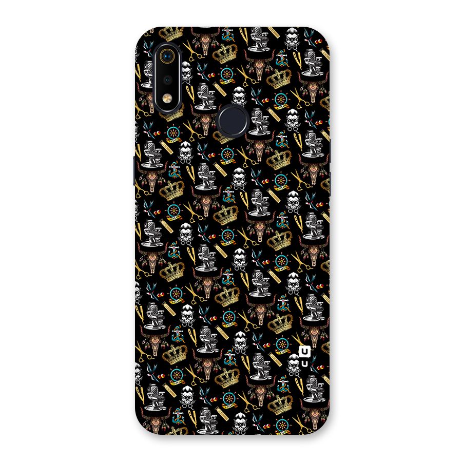 Cool Barber Pattern Back Case for Realme 3i