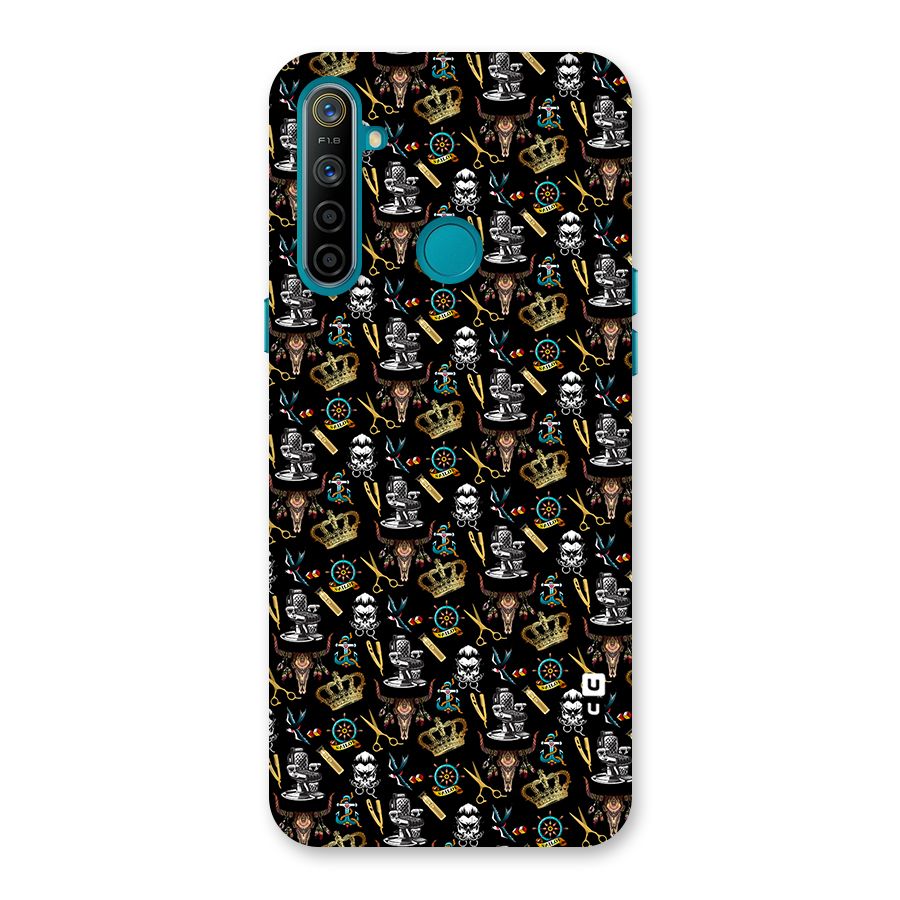 Cool Barber Pattern Back Case for Realme 5i