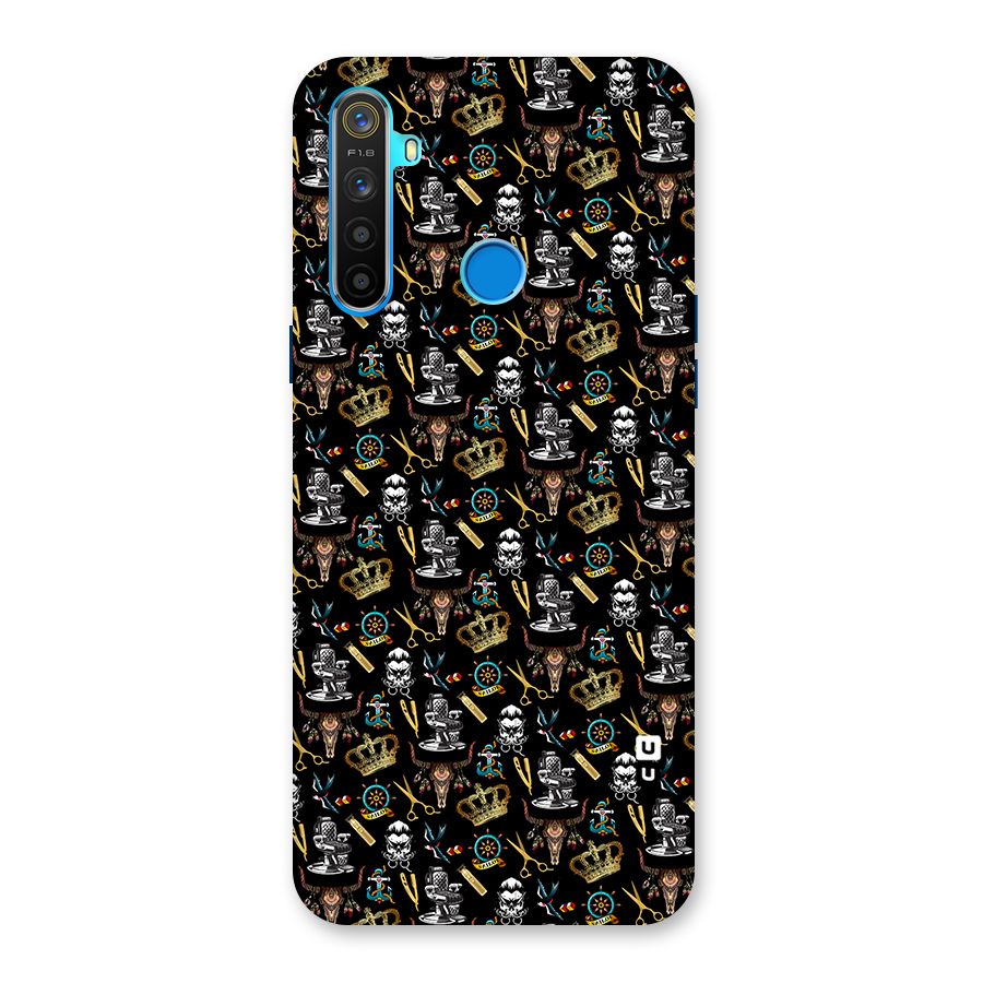 Cool Barber Pattern Back Case for Realme 5s