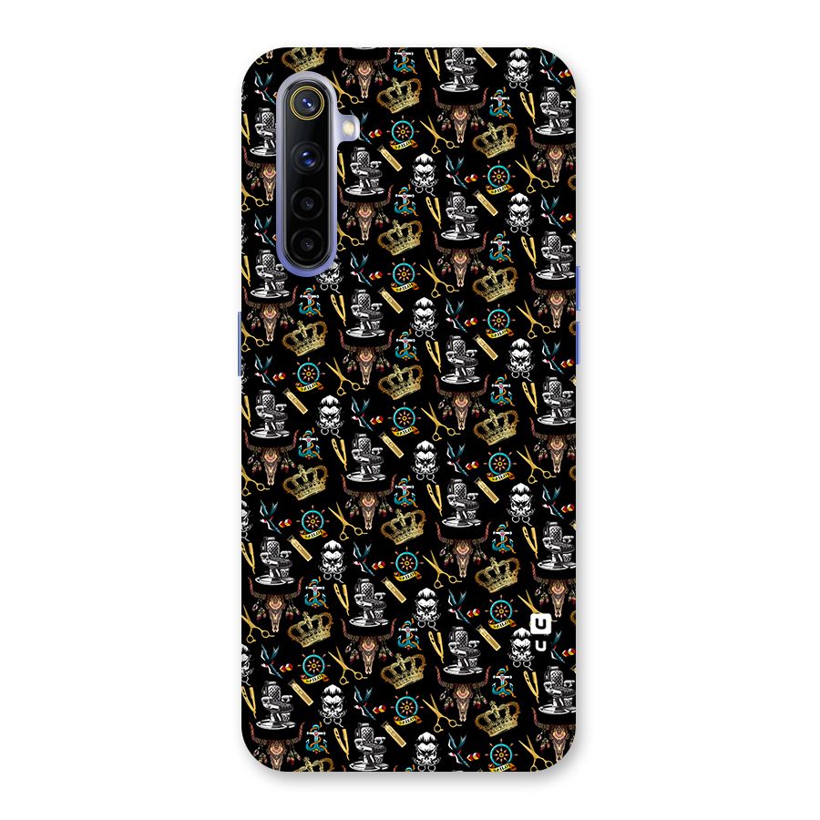 Cool Barber Pattern Back Case for Realme 6