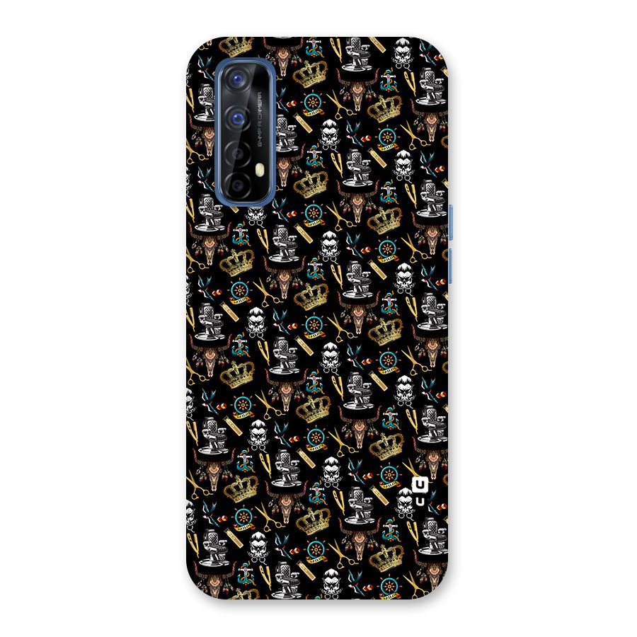 Cool Barber Pattern Back Case for Realme 7
