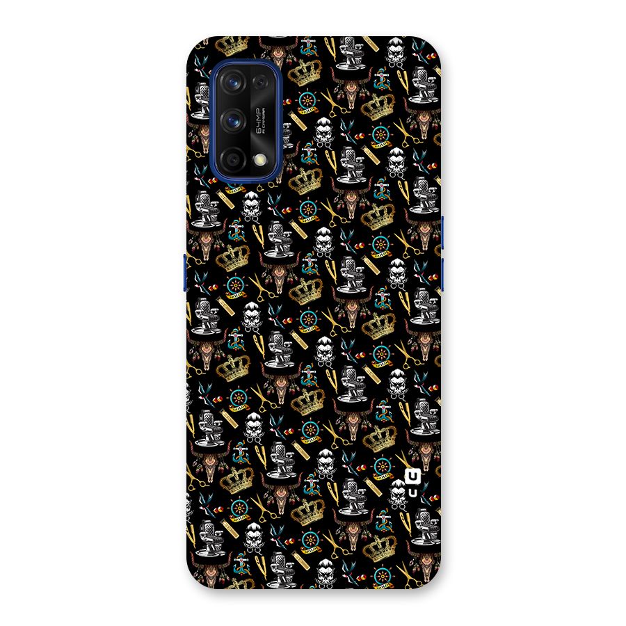 Cool Barber Pattern Back Case for Realme 7 Pro