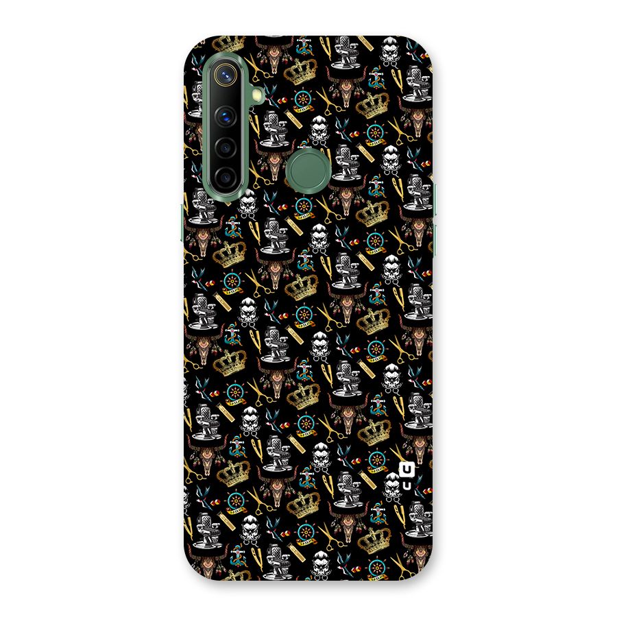 Cool Barber Pattern Back Case for Realme Narzo 10