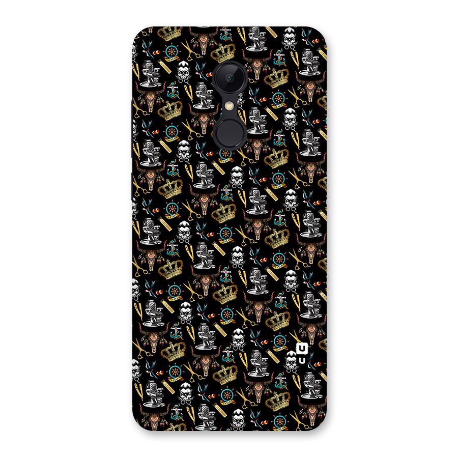 Cool Barber Pattern Back Case for Redmi 5