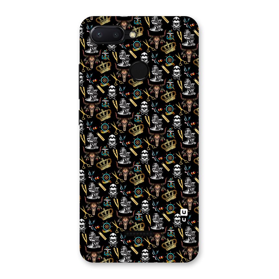 Cool Barber Pattern Back Case for Redmi 6