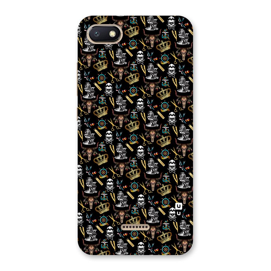 Cool Barber Pattern Back Case for Redmi 6A