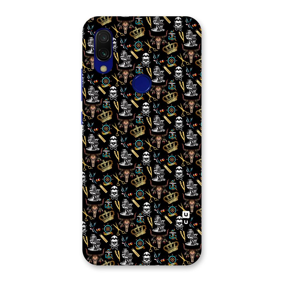 Cool Barber Pattern Back Case for Redmi 7