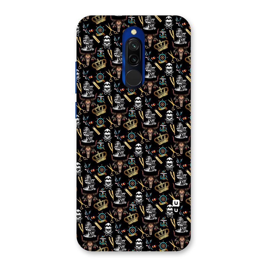 Cool Barber Pattern Back Case for Redmi 8