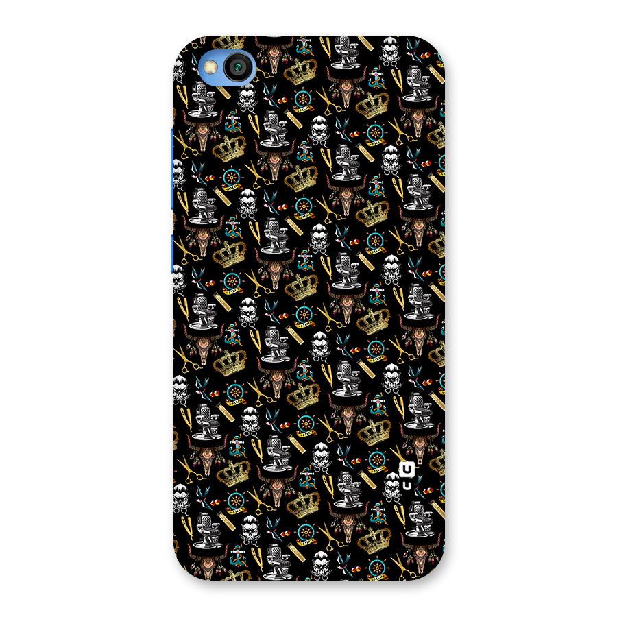 Cool Barber Pattern Back Case for Redmi Go