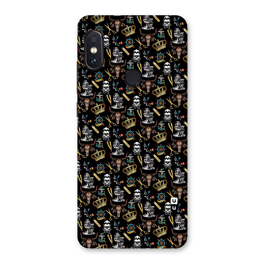 Cool Barber Pattern Back Case for Redmi Note 5 Pro