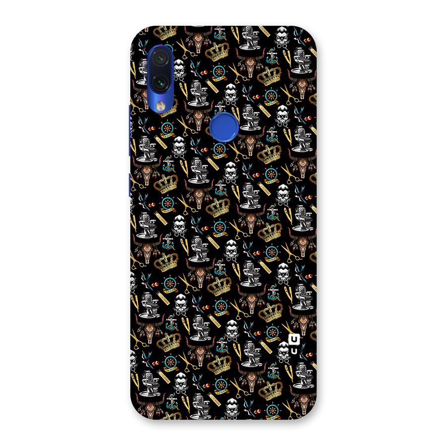 Cool Barber Pattern Back Case for Redmi Note 7