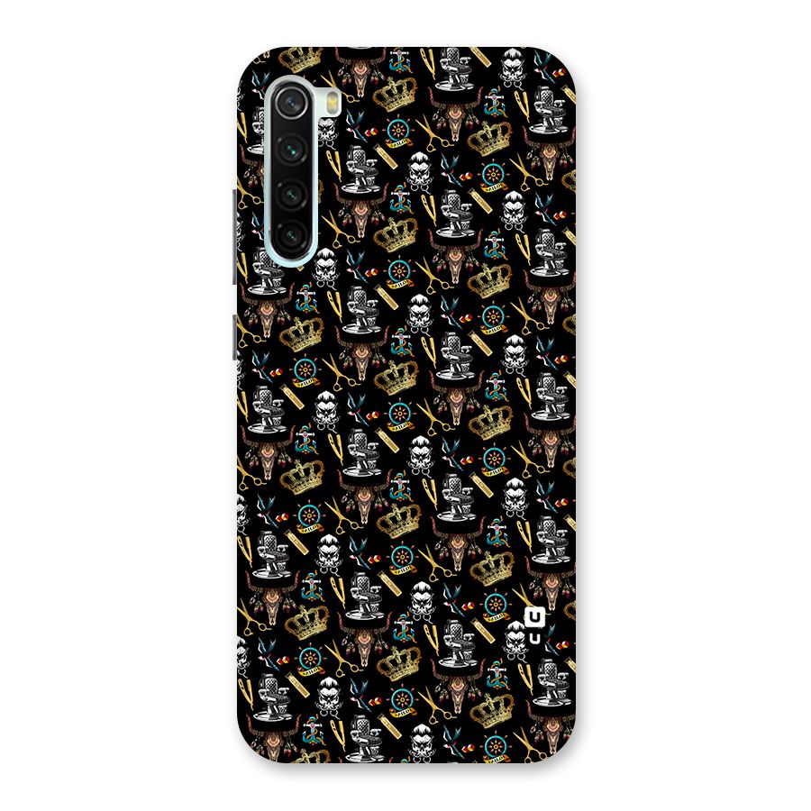 Cool Barber Pattern Back Case for Redmi Note 8