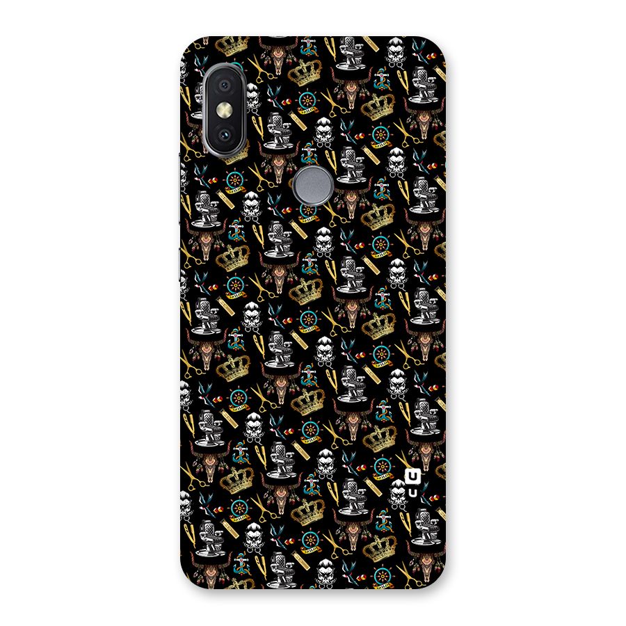 Cool Barber Pattern Back Case for Redmi Y2