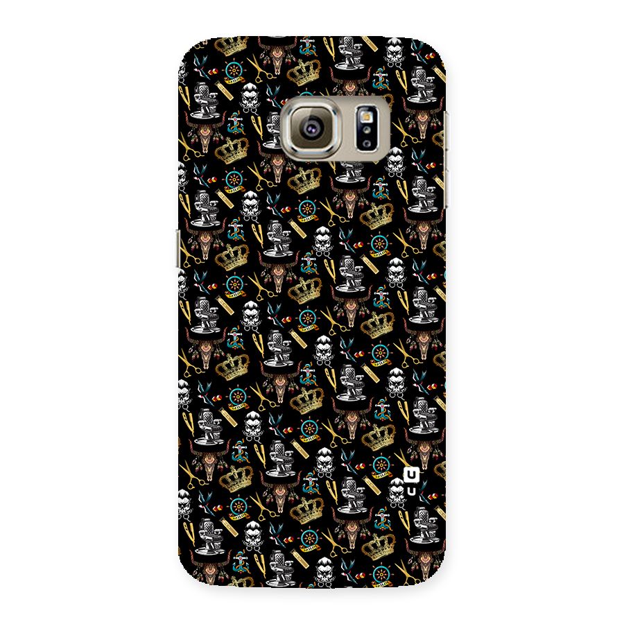 Cool Barber Pattern Back Case for Samsung Galaxy S6 Edge