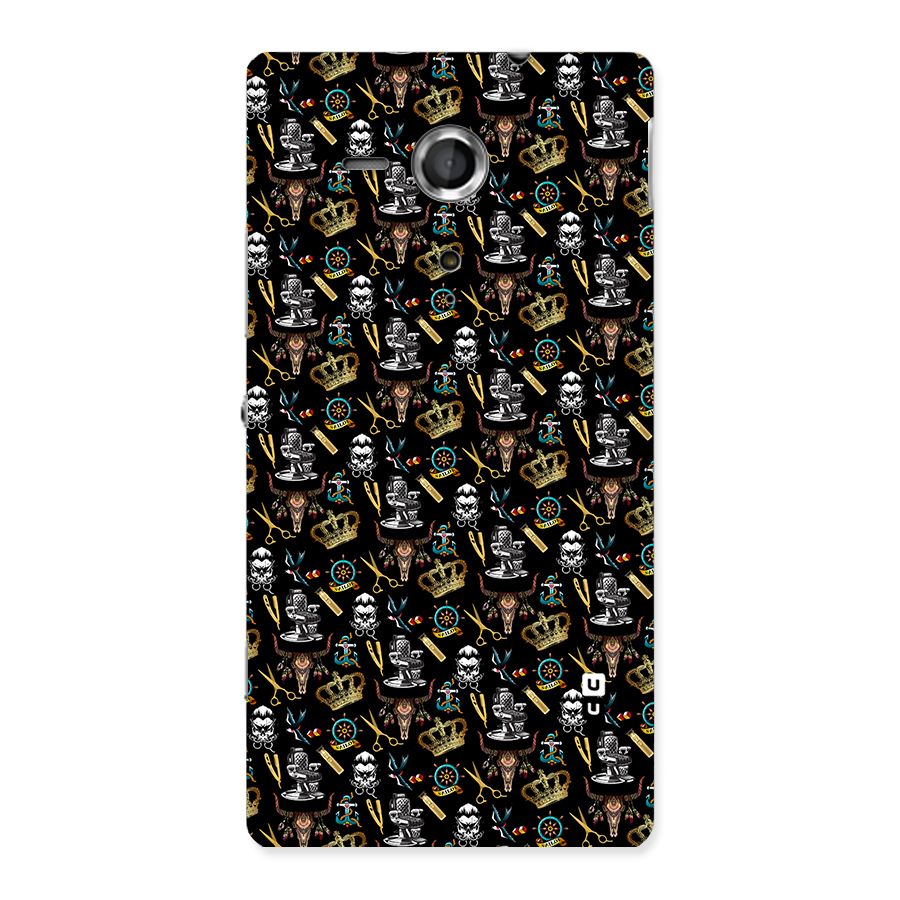 Cool Barber Pattern Back Case for Sony Xperia SP