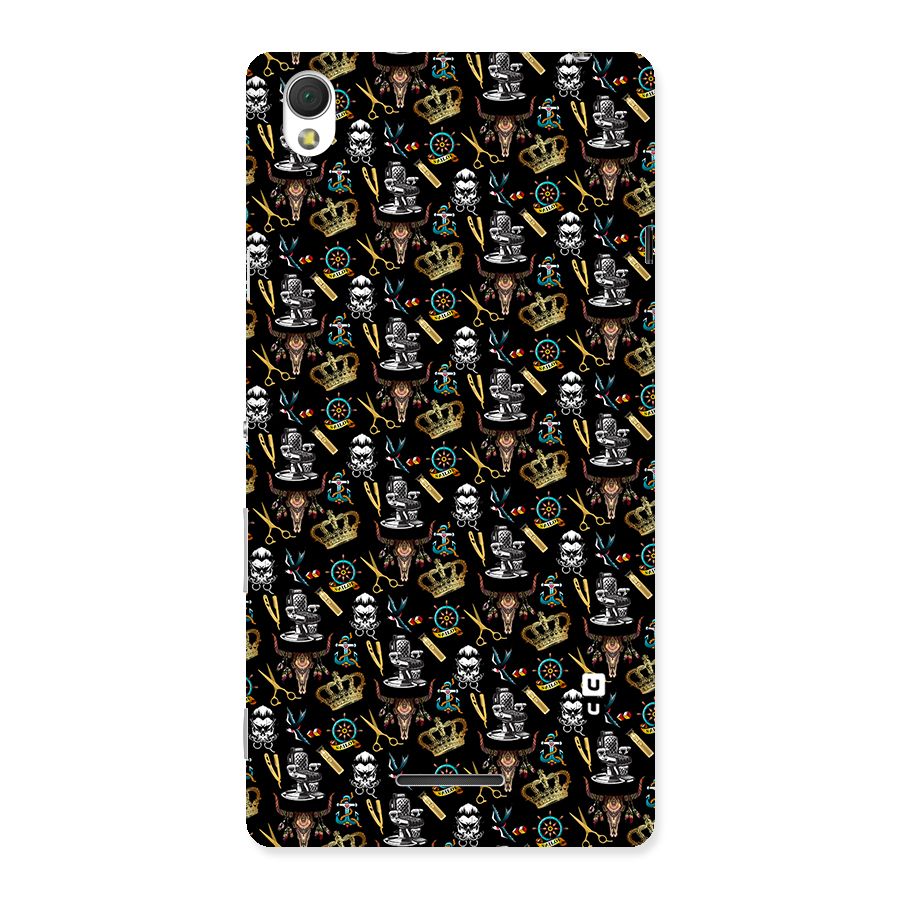 Cool Barber Pattern Back Case for Sony Xperia T3