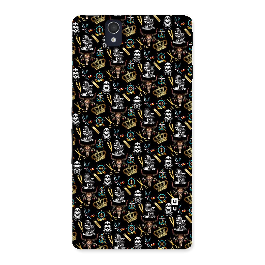 Cool Barber Pattern Back Case for Sony Xperia Z