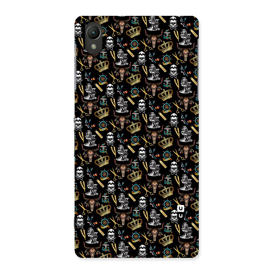 Cool Barber Pattern Back Case for Sony Xperia Z2