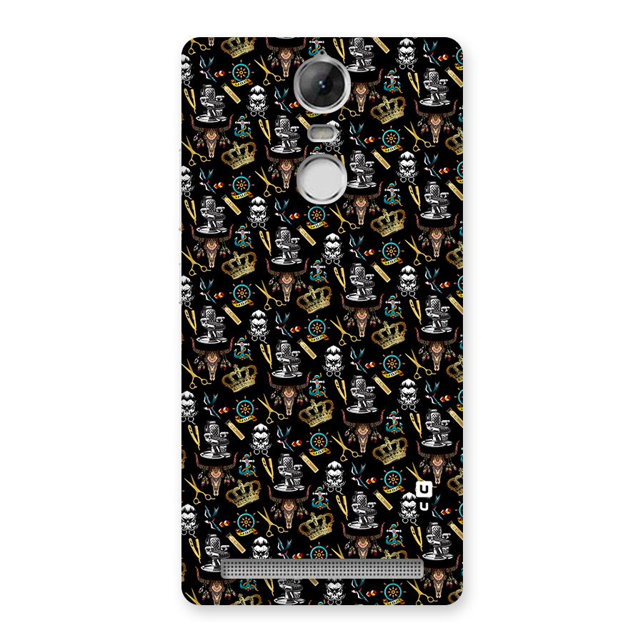 Cool Barber Pattern Back Case for Vibe K5 Note