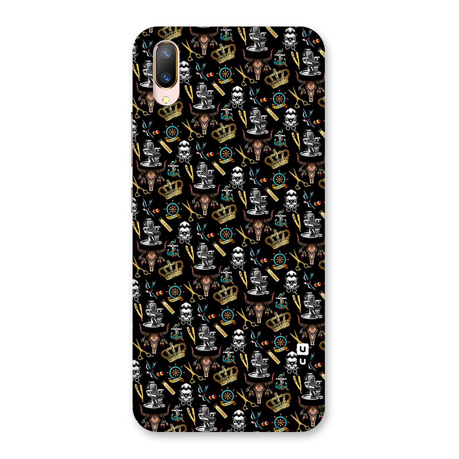 Cool Barber Pattern Back Case for Vivo V11 Pro